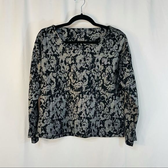 Siva Seventy Deluxe gray and black long sleeve top - Picture 12 of 12